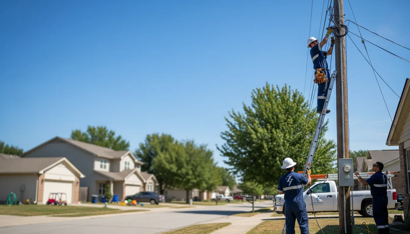 Residential electrician providing installation services in Nora, IL